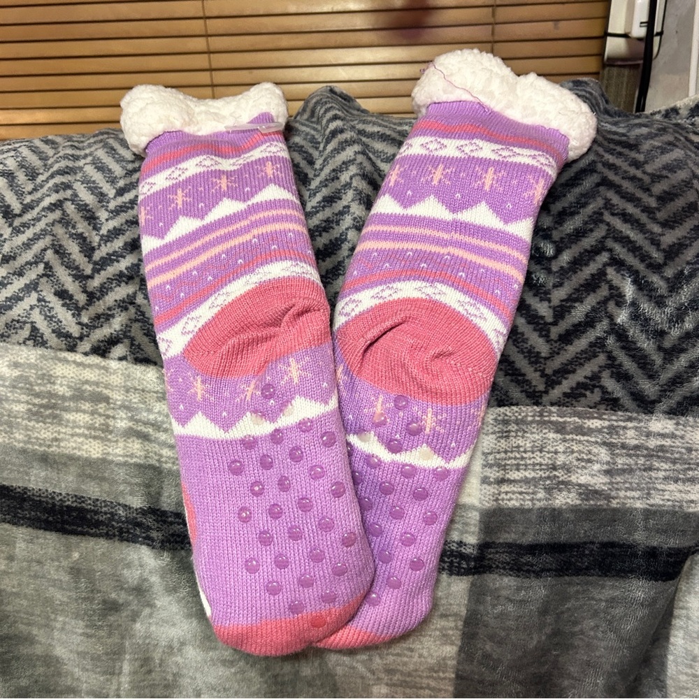 Sherpa Critter Socks - Lavender Unicorn - One Size - NWT 2010 - Picture 2 of 5